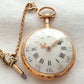 Gold enameled French verge fusee