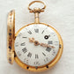 Gold enameled French verge fusee