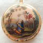 Gold enameled French verge fusee