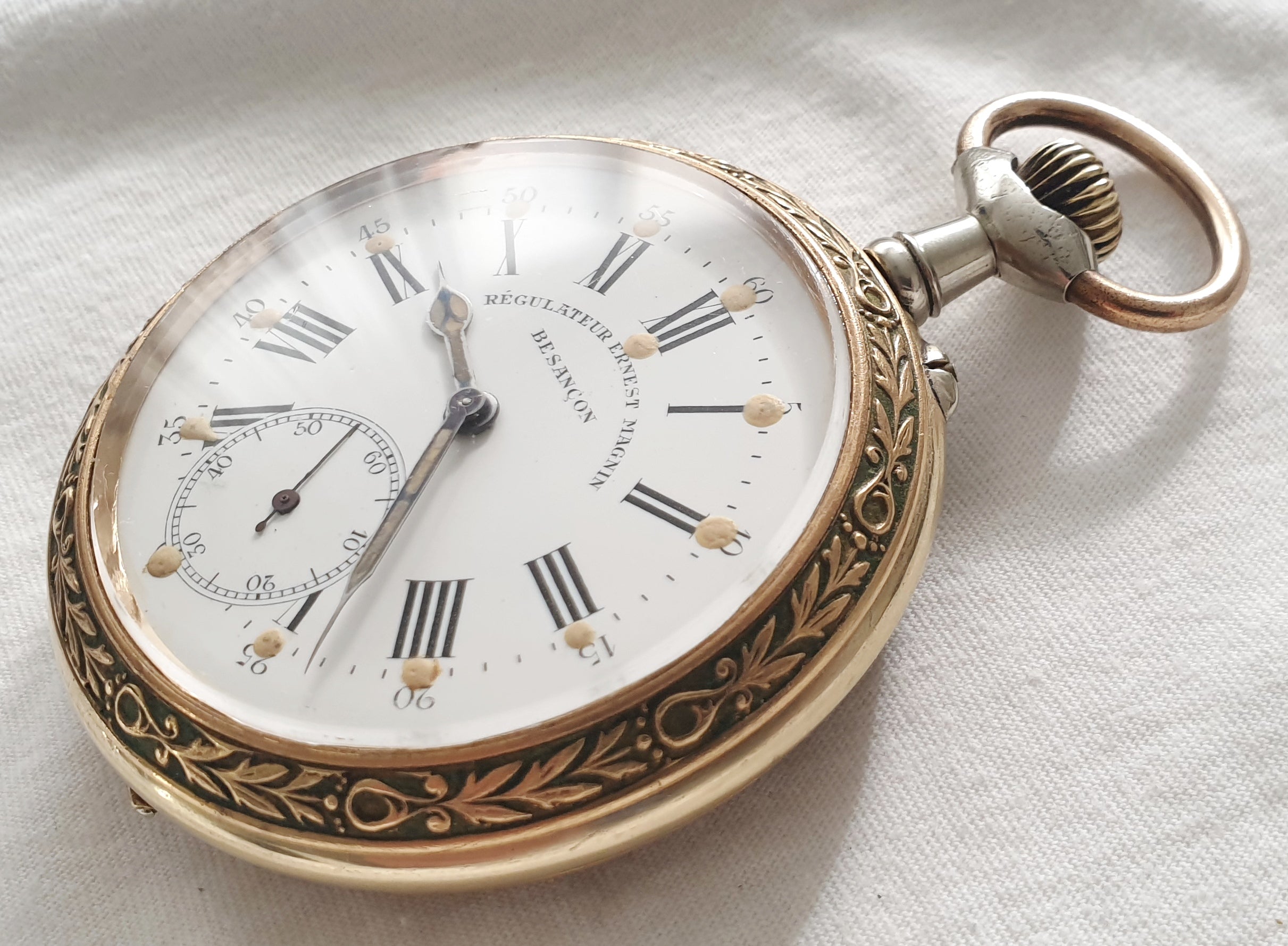 Proantic: Gusset Or Pocket Watch From Paul Jeannot Chronometer In Ster