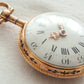 Gold enameled French verge fusee